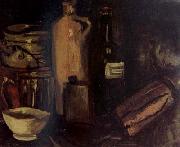 Still Life with Pots,Jar and Bottles (nn04), Vincent Van Gogh